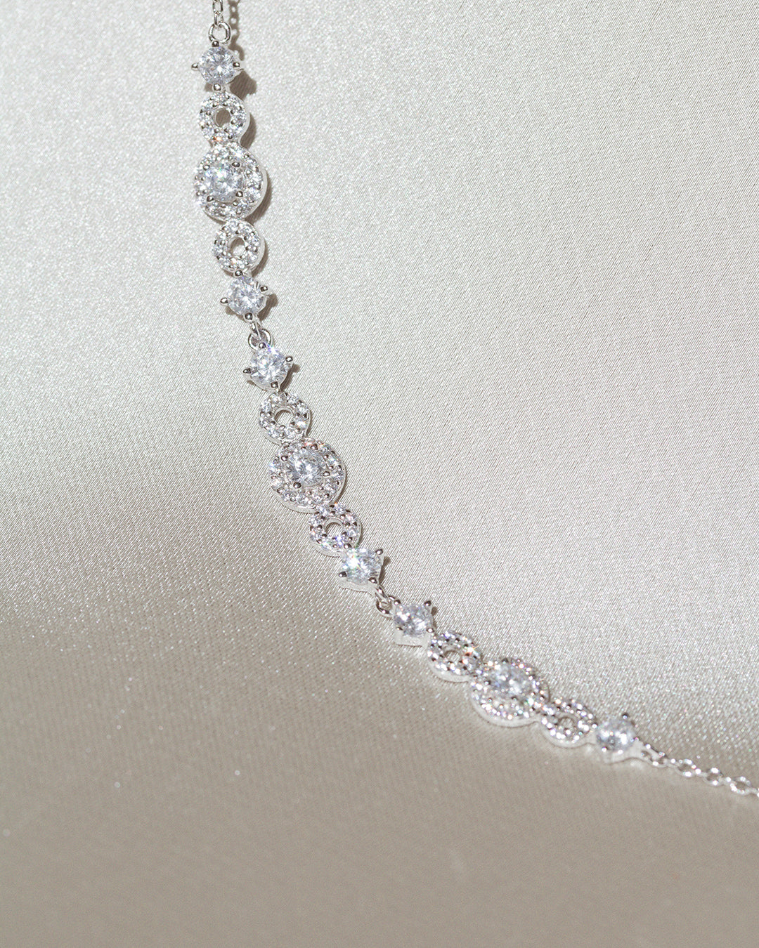Breeze Zirconia Silver Necklace