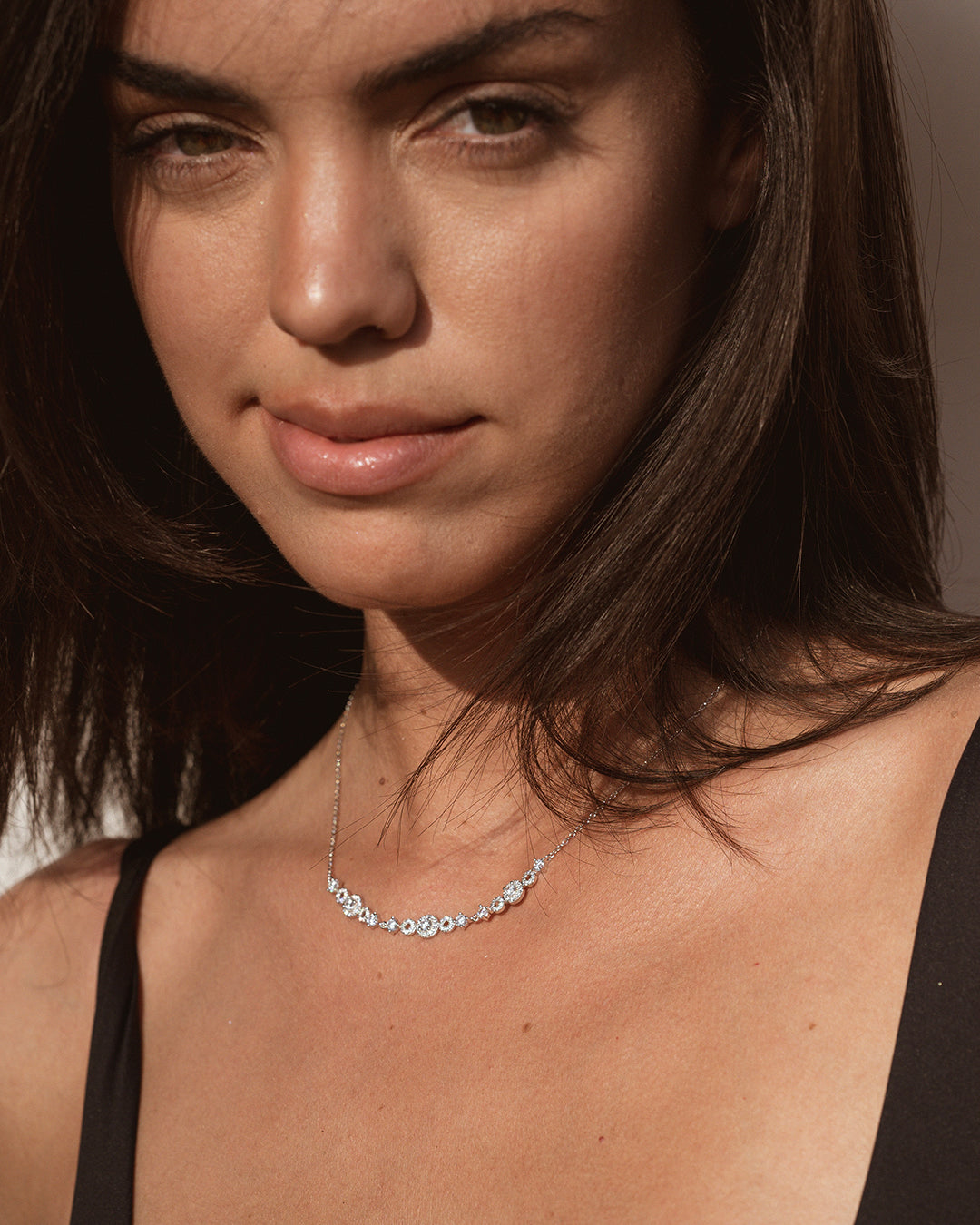 Breeze Zirconia Silver Necklace