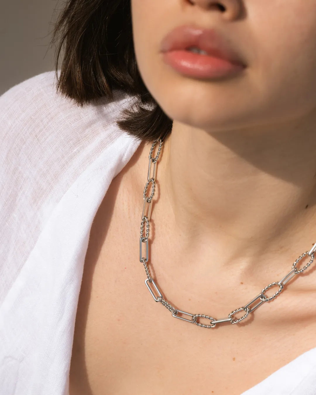 Silver Chainet Necklace