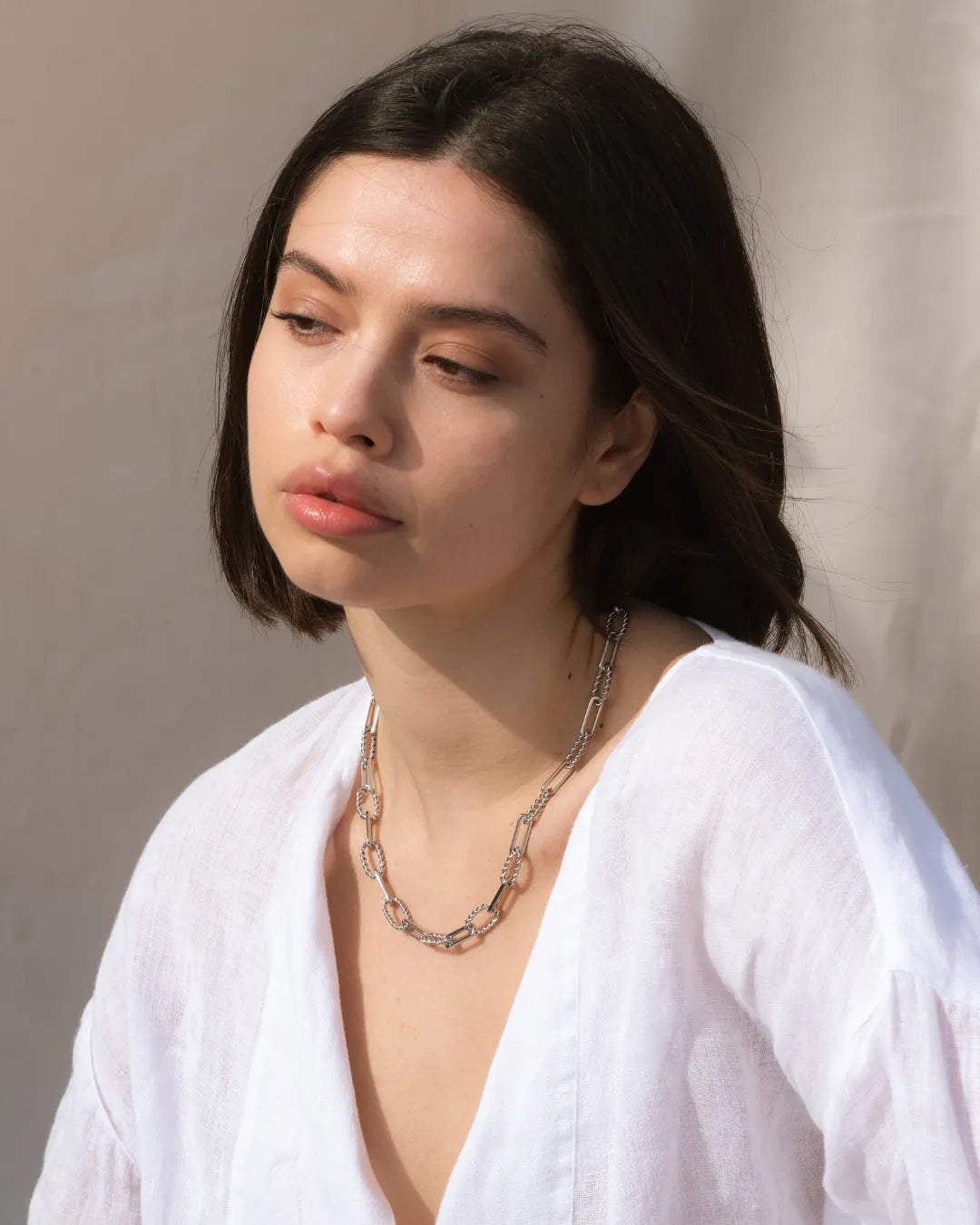 Silver Chainet Necklace