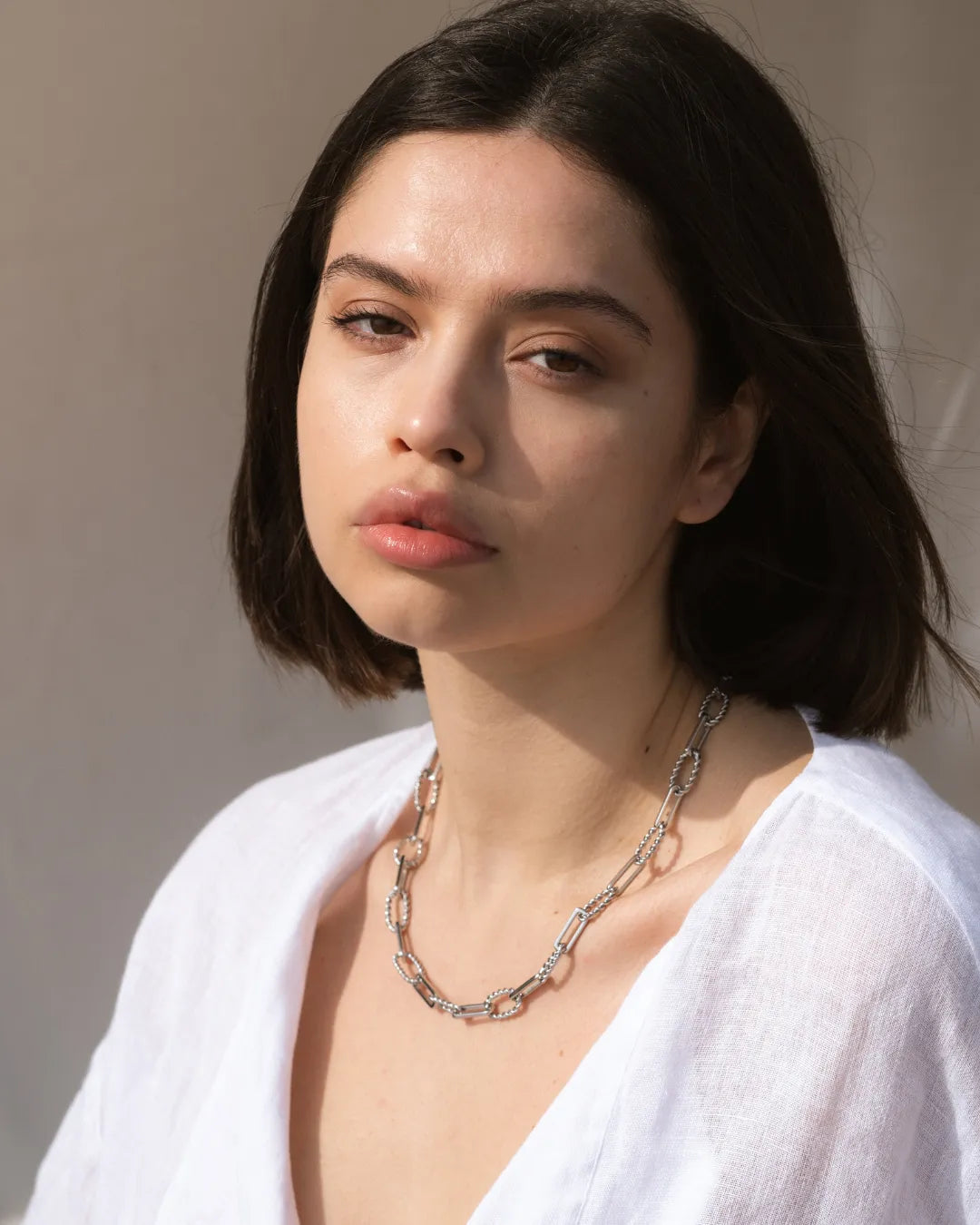 Silver Chainet Necklace