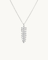 Collar Plata Hoja Folia