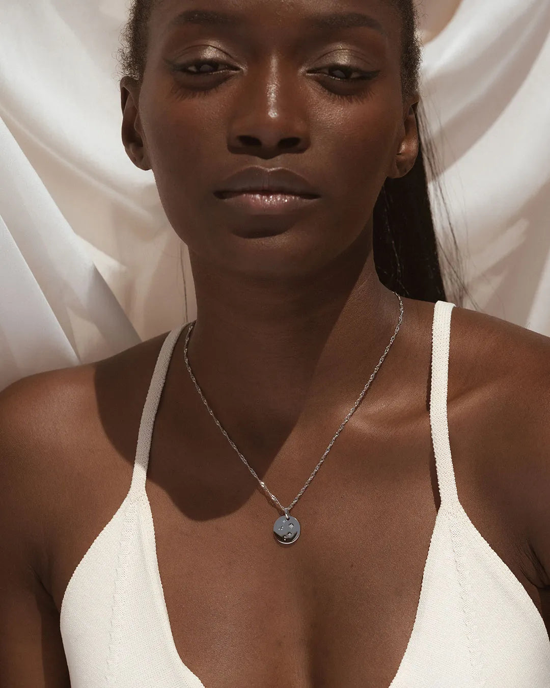 Silver Zodiac Libra Necklace