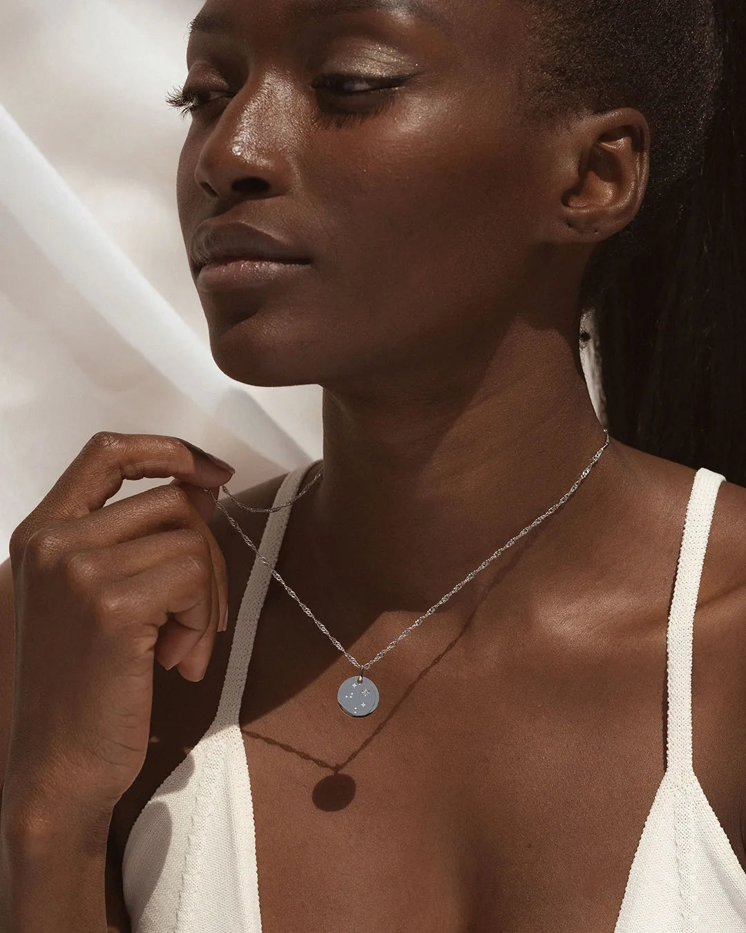 Silver Zodiac Libra Necklace
