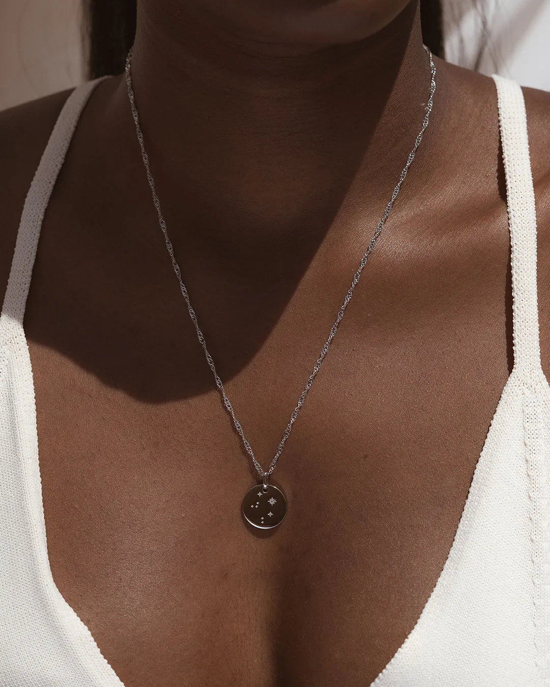 Silver Zodiac Libra Necklace
