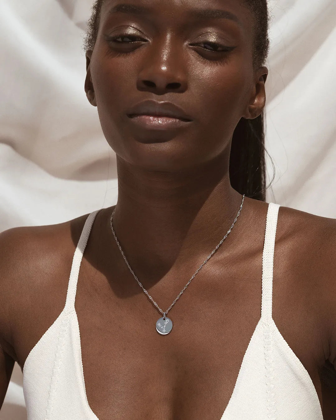 Silver Zodiac Pisces Necklace