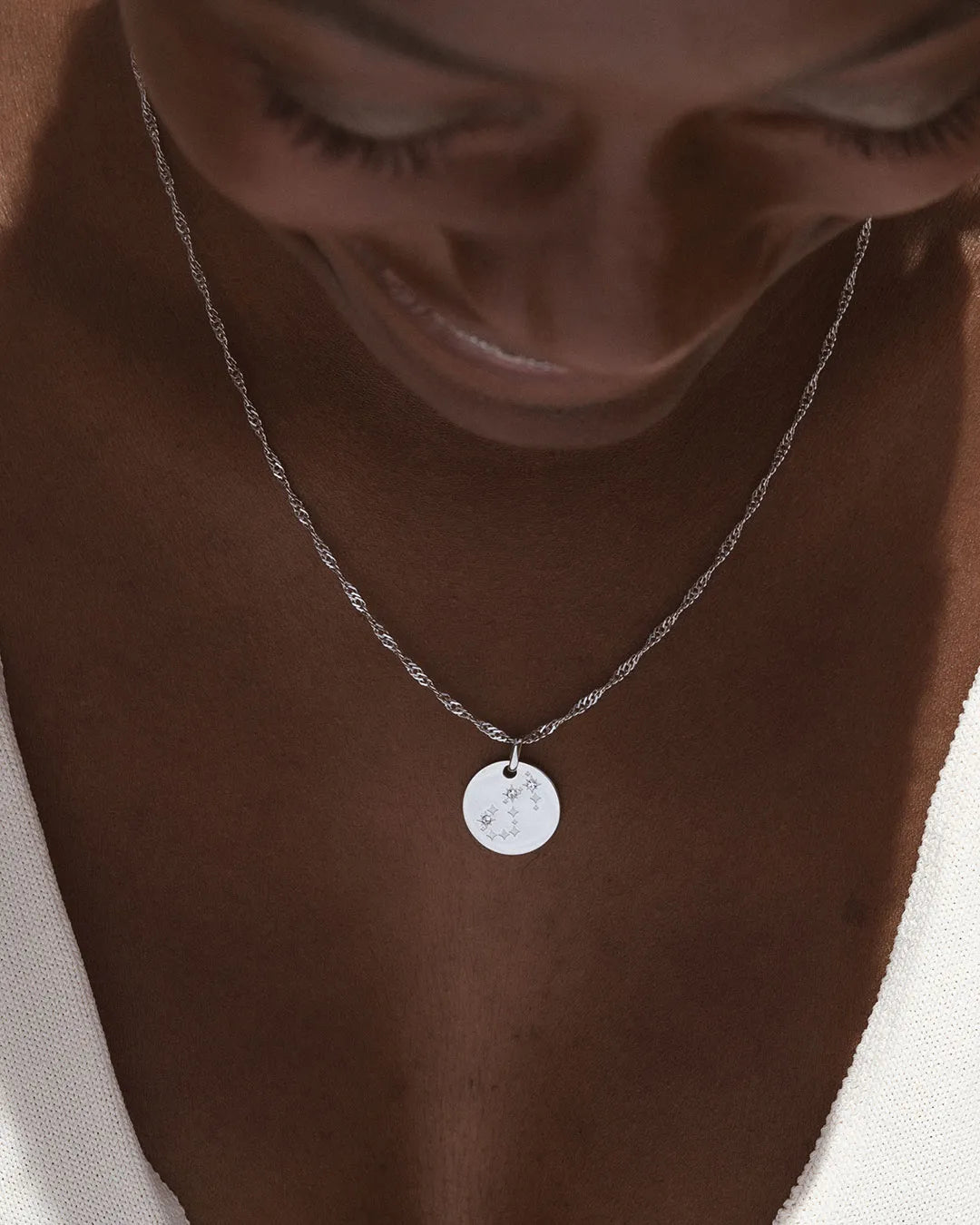 Scorpio Zodiac Silver Necklace