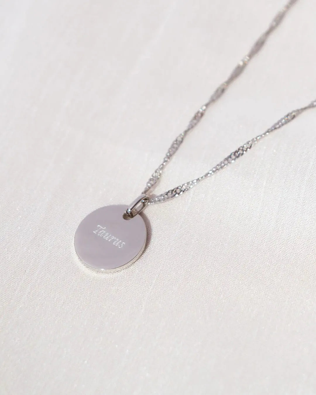 Taurus Zodiac Silver Necklace