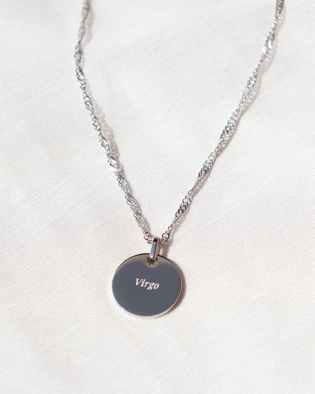Virgo Zodiac Silver Necklace