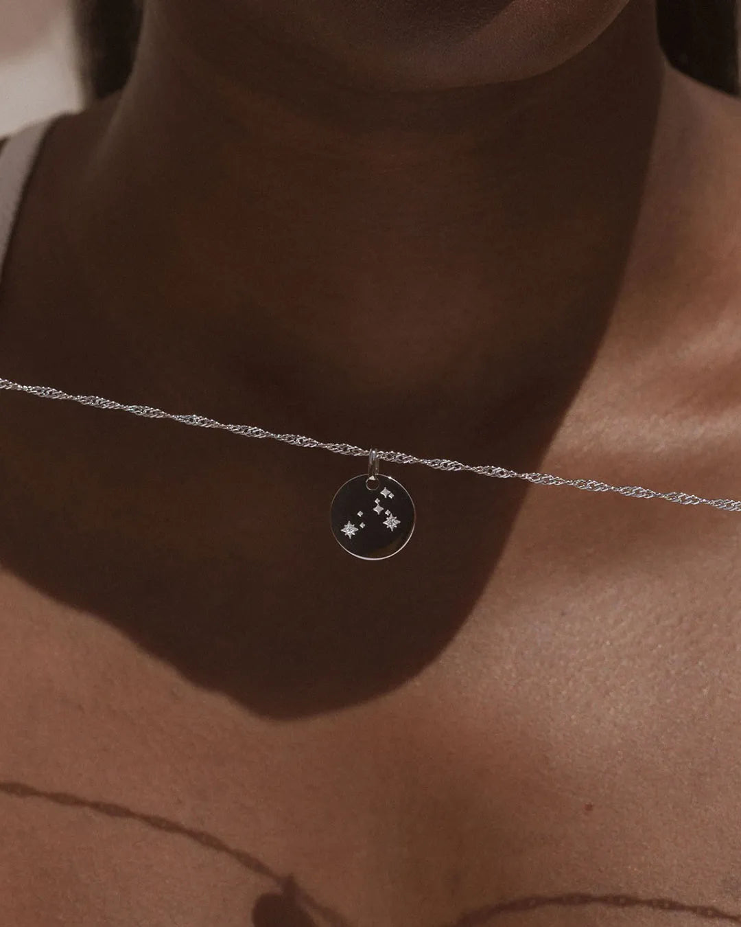 Leo Zodiac Silver Necklace