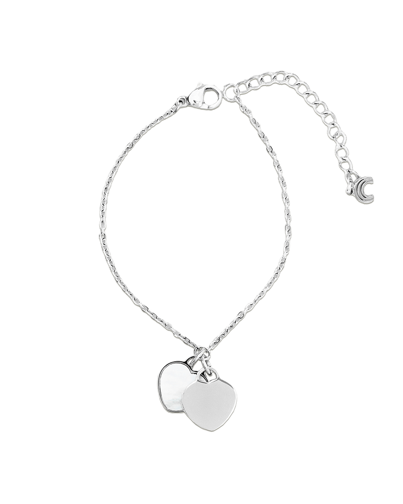 Pulsera Plateada Cuore Nacar