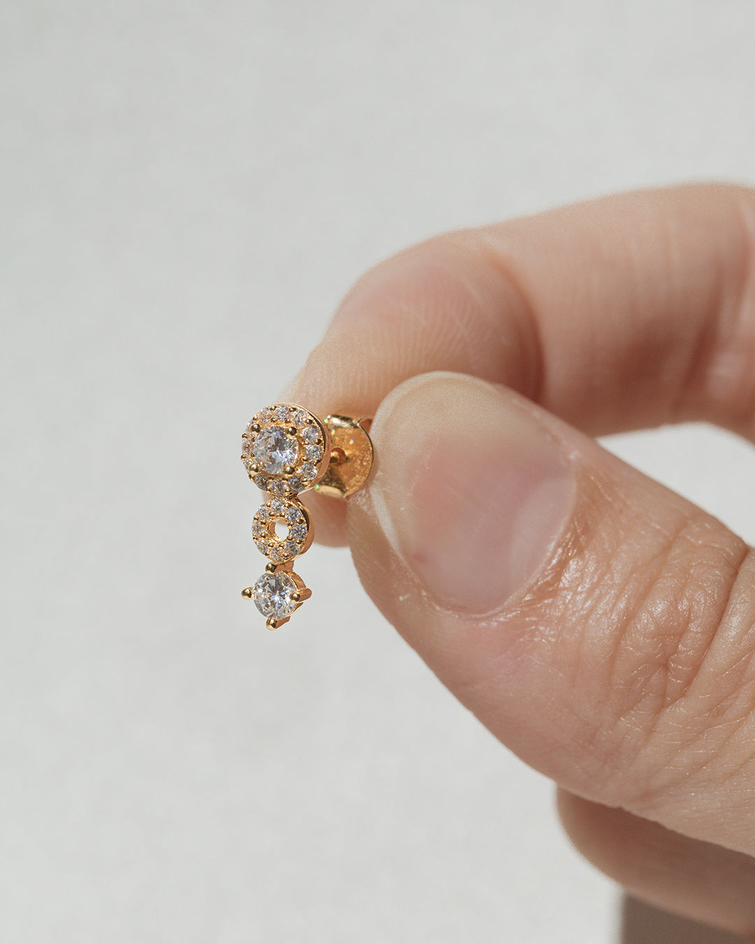 Air Zirconia Earrings