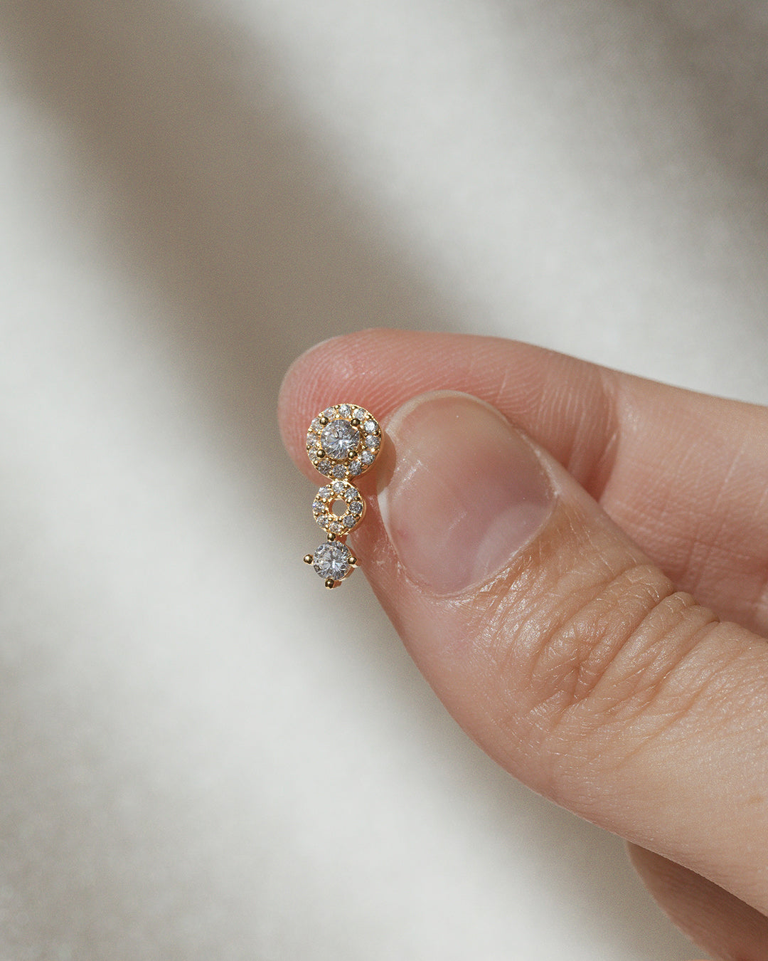 Air Zirconia Earrings