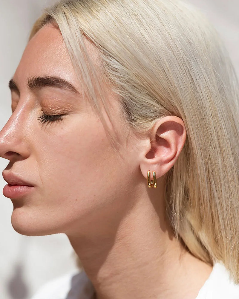 Gold Hoops Charlize Small