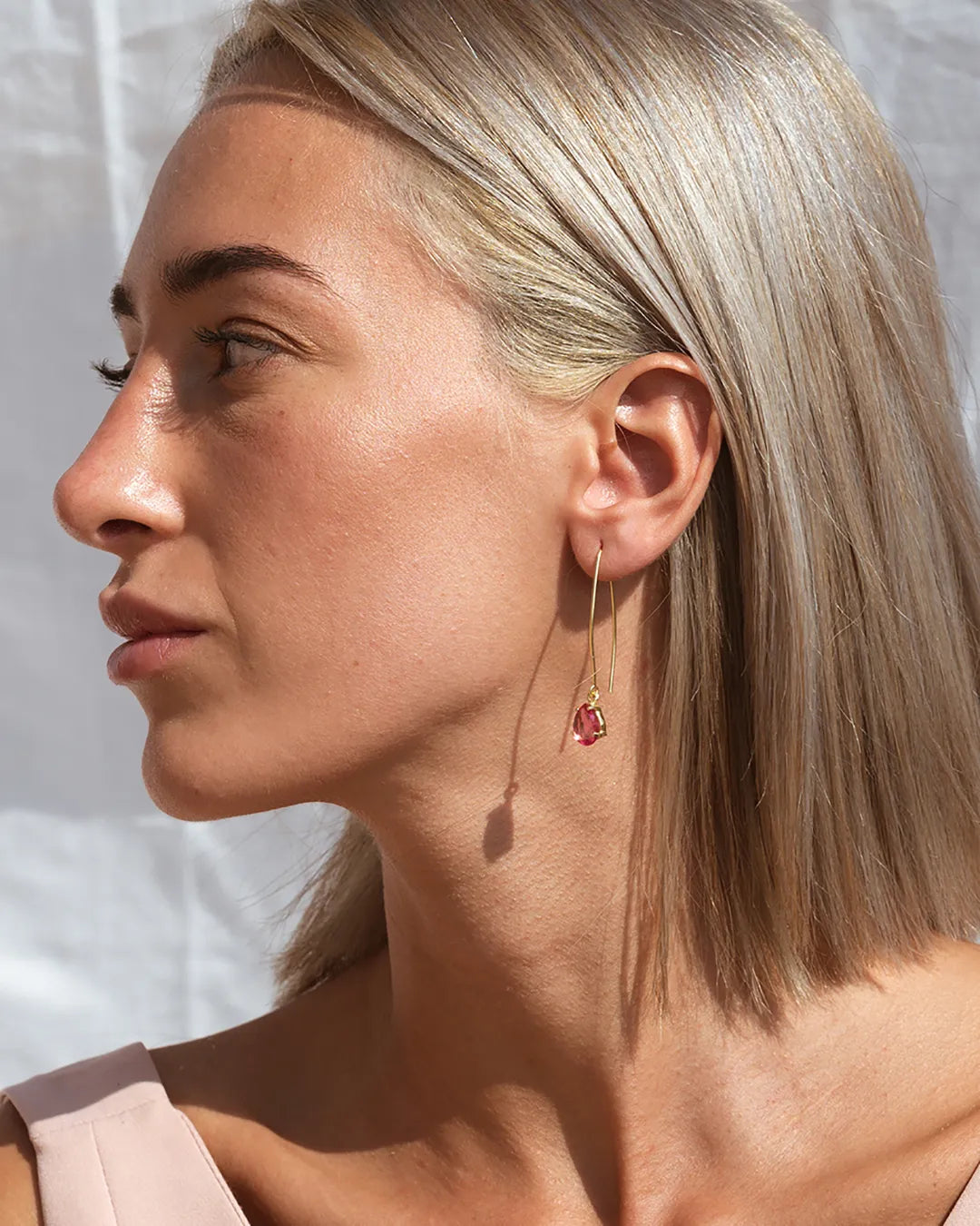 Kokod Pink Tourmaline Earrings