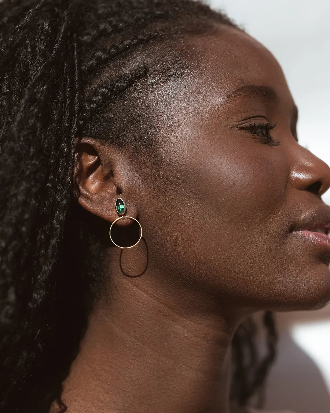 Ela Green Jade Earrings