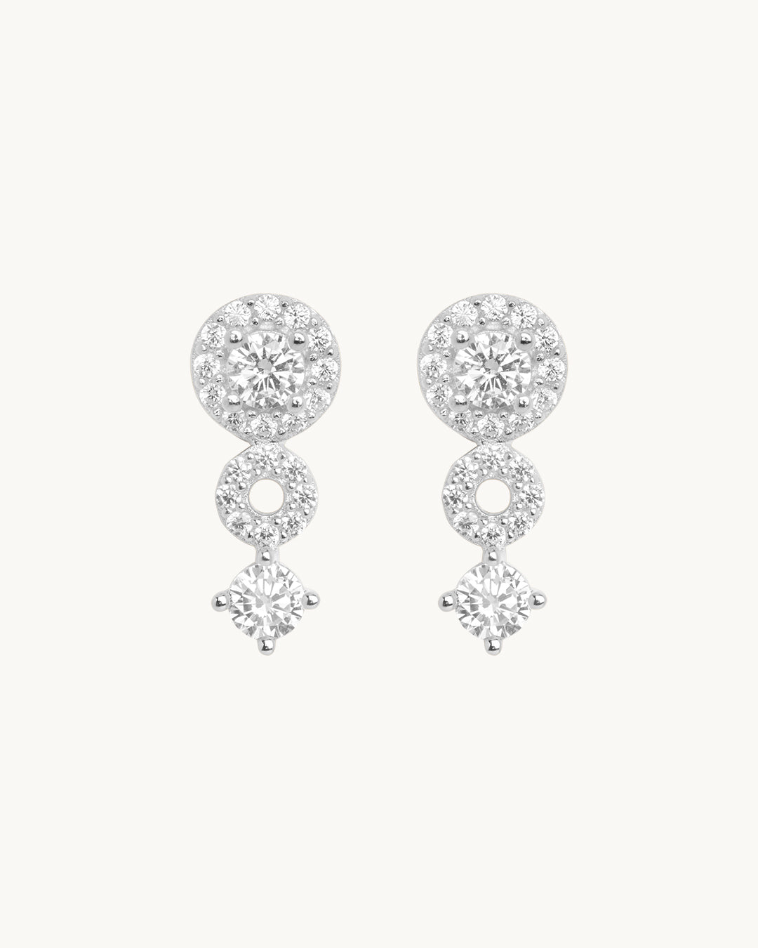 Pendientes Plata Circonitas Aire