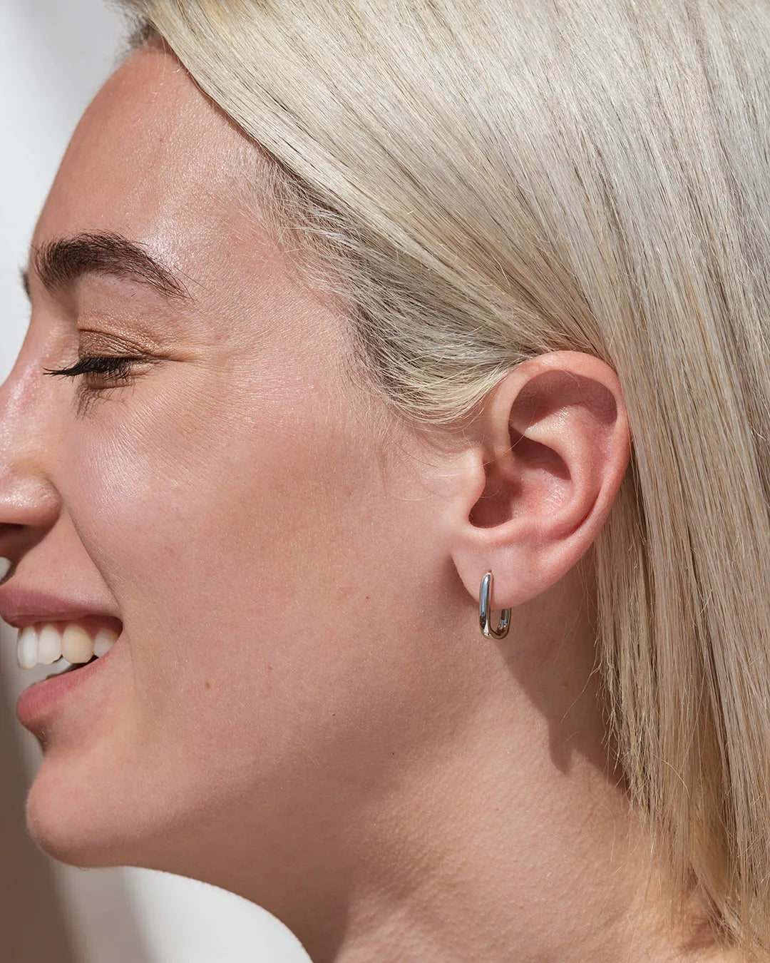 Charlize Small Silver Hoops