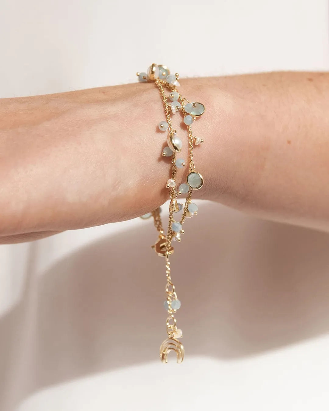Aquamarine Amulet Bracelet
