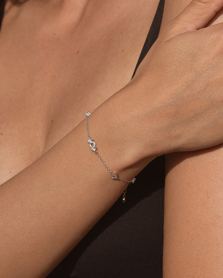 Pulsera Plata Circonitas Breeze