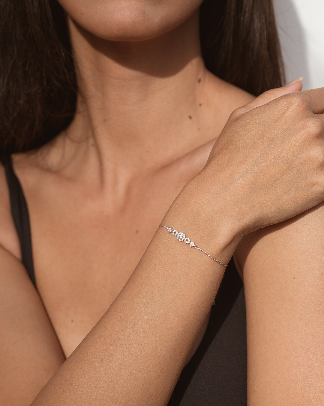 Breeze Zirconia Silver Bracelet