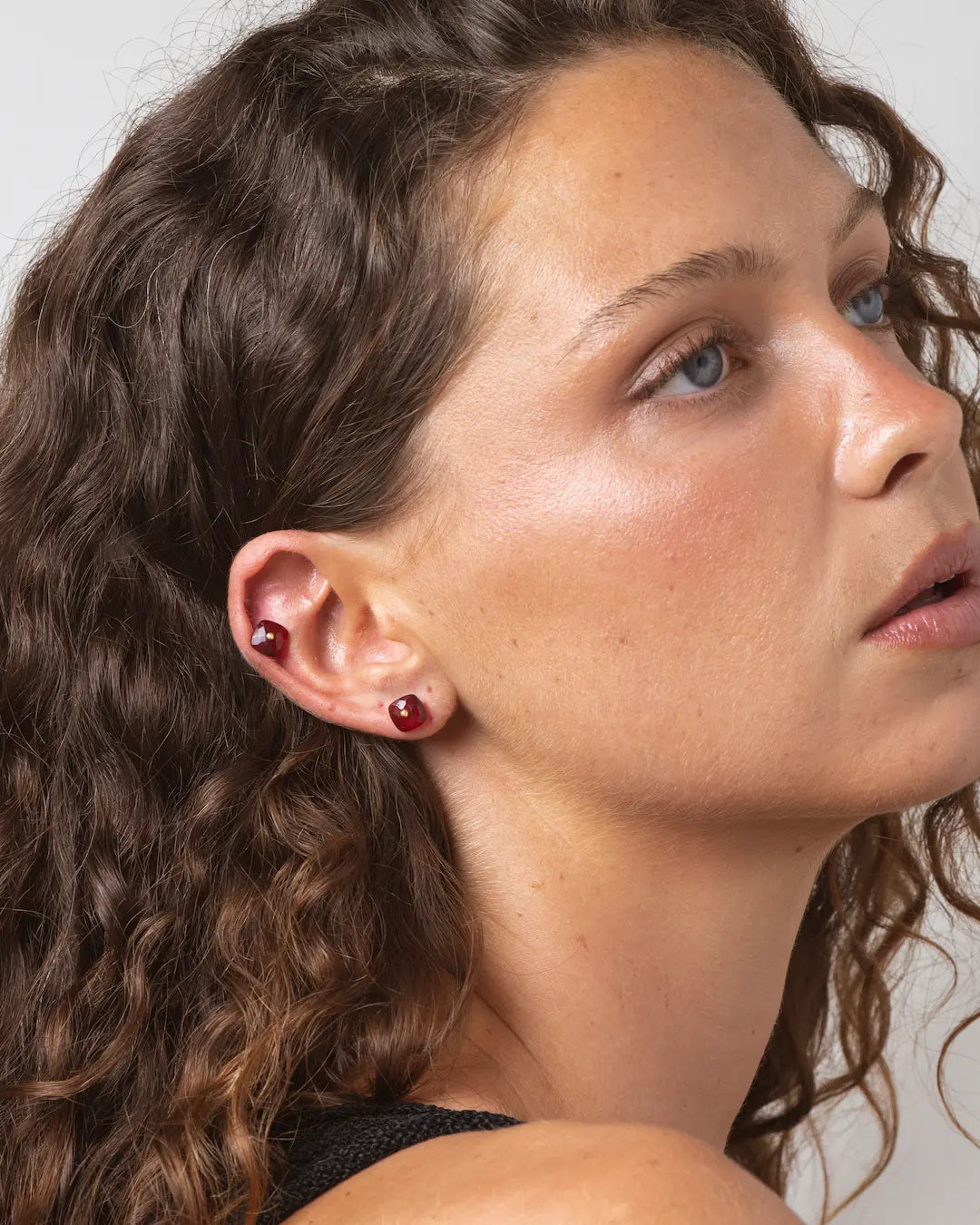 Nude Garnet Earrings